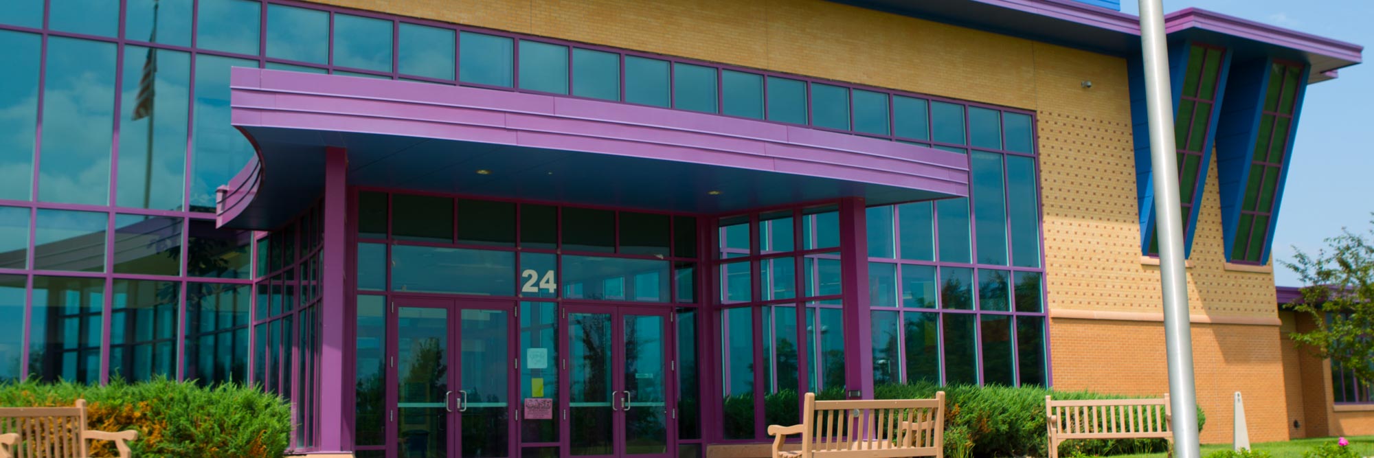 outside campus building