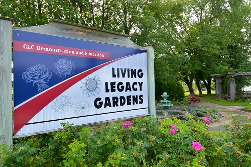 living legacy gardens sign