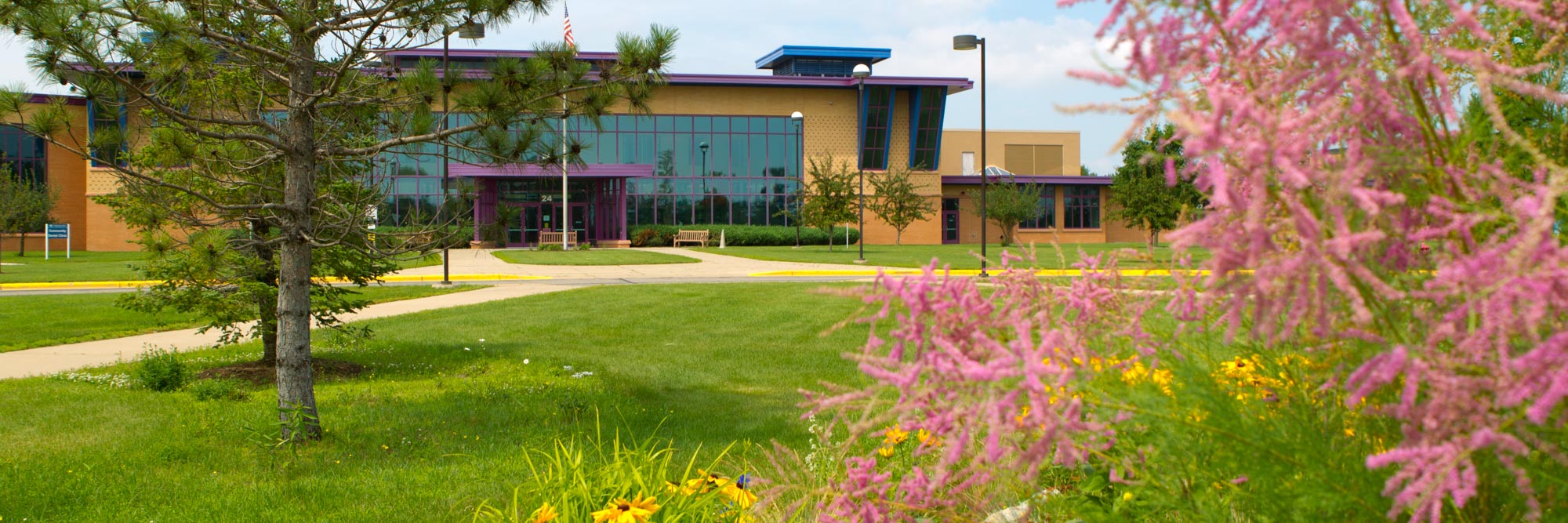 outside campus building