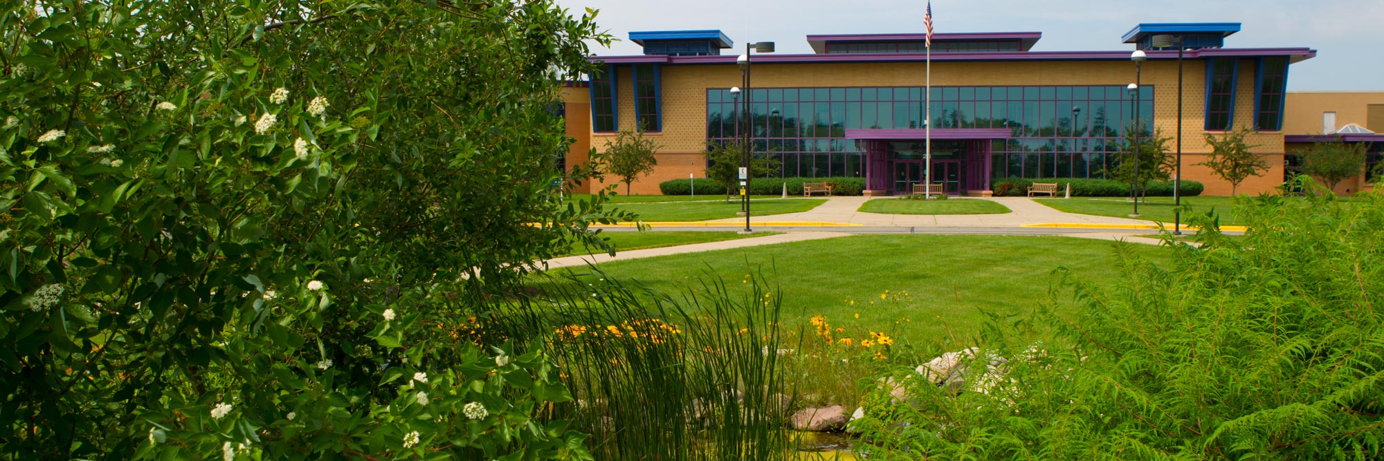 outside campus building