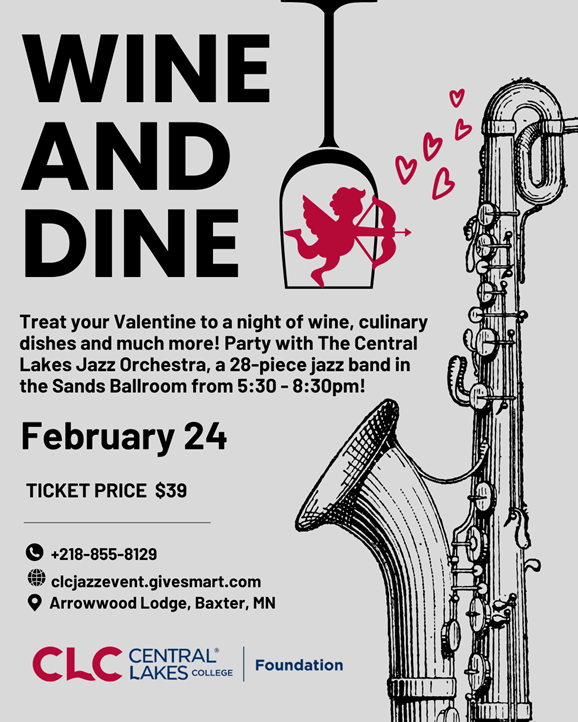 Wine and Dine event on February 24.