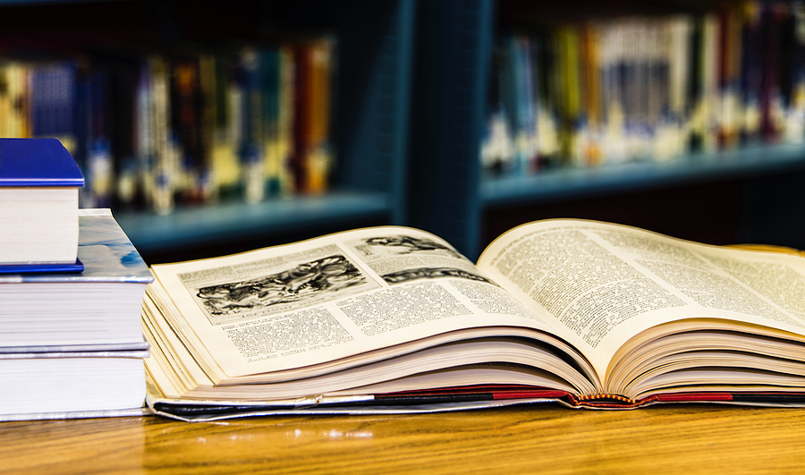 Books. Books concept. Open book, Library desk with books on it, Bookshelves in blurry background, Bookstore, Books On Bookshelves, Stack Of Old Books, Stacked Books