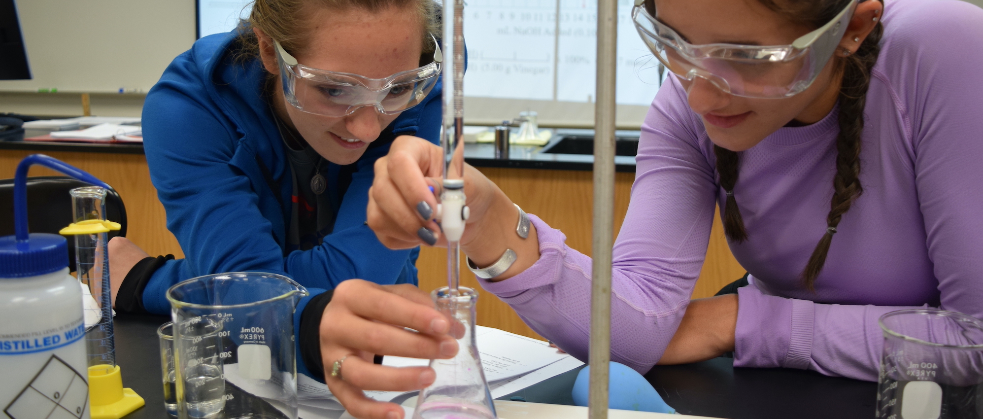 chemistry students
