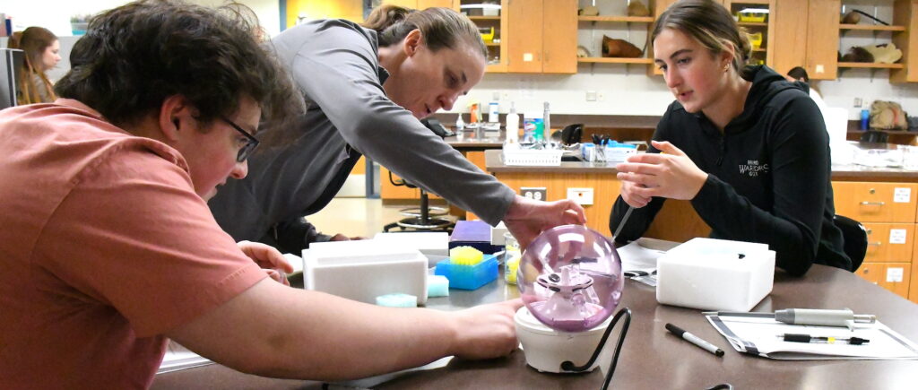 students in biology